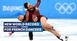 World Record! | Papadakis and Cizeron ice dance highlights | Figure Skating Beijing 2022
