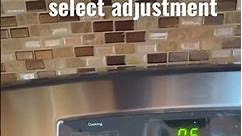 Oven Range GE how to adjust temperature in the oven settings