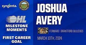 OHL Milestones | Joshua Avery | First Career Goal