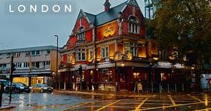 Beautiful Rainy London Evening | Chiswick Walking Tour 4K