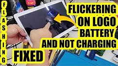 How to fix samsung tablet battery icon flashing when charging #diy #tutorial #restoration #repairing