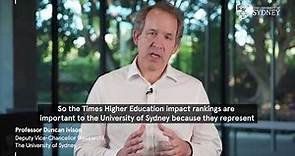 Deputy vice-chancellor of the University of Sydney, Duncan Ivison, on the THE Impact Rankings 2020