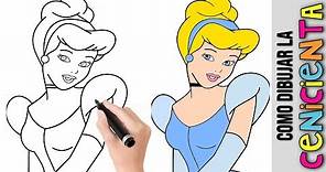 Como Dibujar La Cenicienta ★ Princesa De Disney ★ Dibujos Fáciles Para Dibujar ★ Dibujos Para Niños