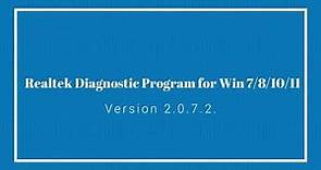 Realtek Diagnostic Program 2.0.7.2
