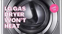 ✨LG GAS DRYER WON’T HEAT - 3 MINUTE FIX✨ MAKE SURE TO UNPLUG