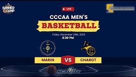 Marin vs Chabot College Men's Basketball LIVE 12/29/23