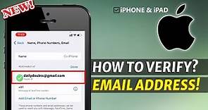 How to Verify your Email Address[Apple ID] on iPhone?