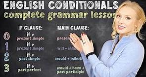 THE CONDITIONALS - 0,1,2 & 3 Conditionals& QUIZ - English Grammar Lesson (+ Free PDF & Quiz)