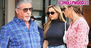 Sylvester Stallone Takes His Wife Jennifer Flavin & Daughter Sistine Stallone Jewelry Shopping In BH