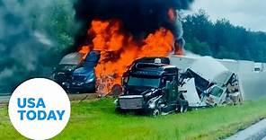 Multiple dead after fiery crash on Arkansas interstate | USA TODAY