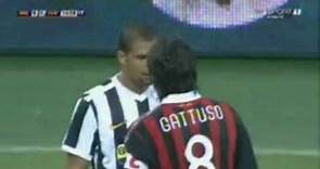 Gattuso VS Felipe Melo |:| Friendly AC Milan VS Juventus