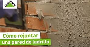 Cómo rejuntar una pared de ladrillo | LEROY MERLIN