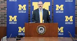 Video: U-M president Mark Schlissel announces the resignation of AD Dave Brandon