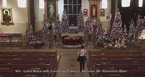 Historical last Latin Mass with Carmelite Fathers, Munster IN - Karmelici Bosi 12-29-2018