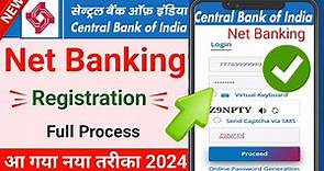 Central Bank of India net banking register & activate kaise kare 2024 | CBI net banking registration