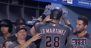 ARI@LAD: Martinez hits four home runs against Dodgers