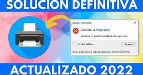 2023 | Error 0X0000011b | 0x00000709 | SOLUCION Windows NO PUEDE conectarse a la impresora