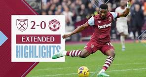 Extended Highlights | Big Christmas Win At Home | West Ham 2-0 Manchester United | Premier League