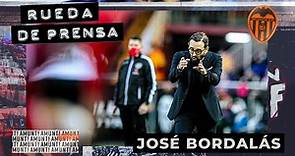 RUEDA DE PRENSA DE JOSÉ BORDALÁS POSTERIOR A LA VICTORIA DEL VALENCIA CF ANTE EL GRANADA CF (3-1)