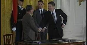 President Reagan’s and Premier Zhao Ziyang Remarks at Signing Ceremony on January 12, 1984