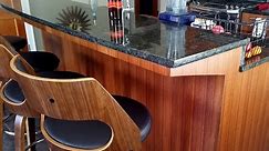Amazing DIY Kitchen Island Bar without Corbels to Support Granite!