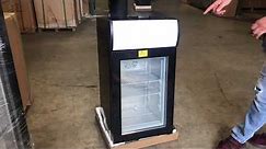Counter top Freezer Turbo Air Countertop Glass Freezer Merchandiser Ice cream Commercial