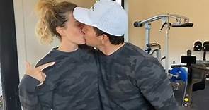 Mark Wahlberg showers wife Rhea in kisses before couple workout