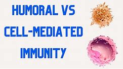 HUMORAL IMMUNITY vs CELL MEDIATED IMMUNITY
