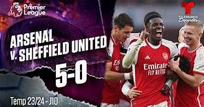Highlights & Goles: Arsenal v. Sheffield United 5-0 | Premier League | Telemundo Deportes