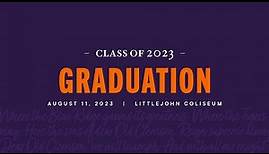 Clemson Graduation Ceremony 8/11/2023 9am
