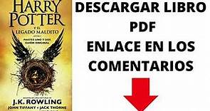 DESCARGAR LIBRO HARRY POTTER Y EL LEGADO MALDITO - J. K. ROWLING | PDF GRATIS EN ESPAÑOL