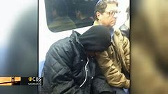 NYC subway rider lets stranger fall asleep on his shoulder