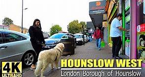 Walking tour around Hounslow West in Bath Road | London borough of Hounslow | Street view in 4K