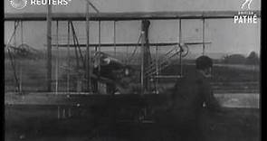 The Wright brothers first aeroplane flight (1903)