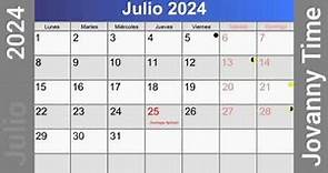Calendario - Julio 2024