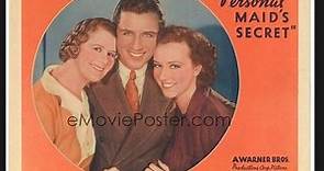 Personal Maid's Secret (1935 ) Margaret Lindsay, Warren Hull, Anita Louise,