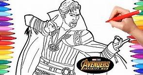 Avengers Infinity War Doctor Strange | Avengers Coloring pages | Watch How to Draw | Infinity War
