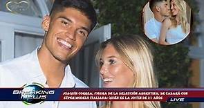 Joaquín Correa, figura de la Selección Argentina, se casará con súper modelo italiana: quién es la