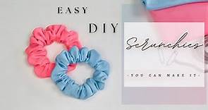 How to Make SCRUNCHIES. Easy Sewing Tutorial DIY Scrunchie for Beginners