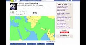 World Country 15 minutes Quiz at Jetpunk