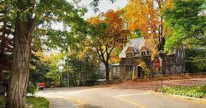 Montreal Autumn Walk in Westmount, Quebec, Canada