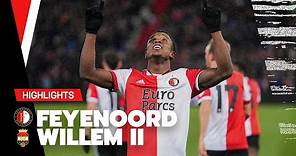 Goals van Sinisterra en Linssen! | Highlights Feyenoord - Willem II | Eredivisie 2021-2022