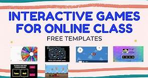 Interactive Games for Online Class ( free templates )