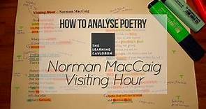 Norman MacCaig's "Visiting Hour" | How to Analyse Poetry