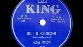 1952 Bull Moose Jackson - Big Ten-Inch Record