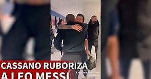 Cassano deja a Messi ruborizado del todo en el vestuario del PSG