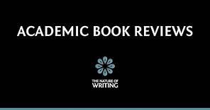 Introduction to Writing Academic Book Reviews
