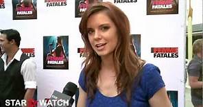 Catherine Annette red carpet interview at "Femme Fatales" season 2 premiere screening
