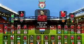 Salarios mensuales de jugadores del Liverpool - 2022