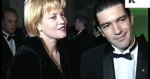 1995 Melanie Griffith and Antonio Banderas at Awards Ceremony